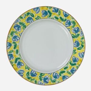 Studio Nova Garden Court 12" Chop Plate Round Serving Platter Blue Tulips Y0309